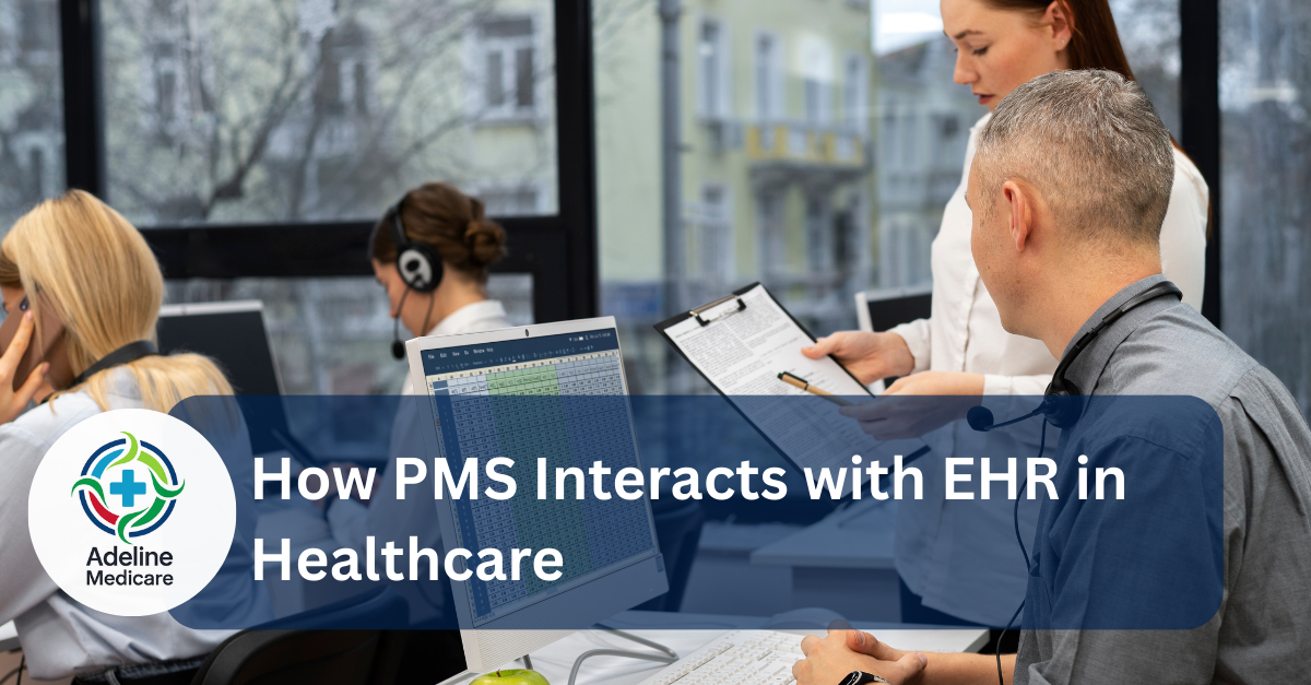 describe the pms and how it interacts with the ehr