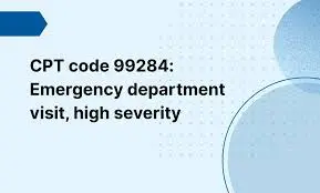 CPT code 99284 emergency department level 4 visit billing guidelines and reimbursement